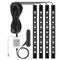 4Pcs 36Leds 12V Car Atmosphere Light Strip Ip65 Colorful Rgb Led Neon Lights Ir Remote